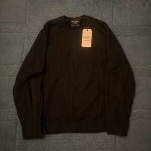 Abercrombie and Fitch Black Merino Wool Sweater